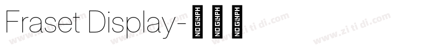 Fraset Display字体转换 Fraset Display字体转换